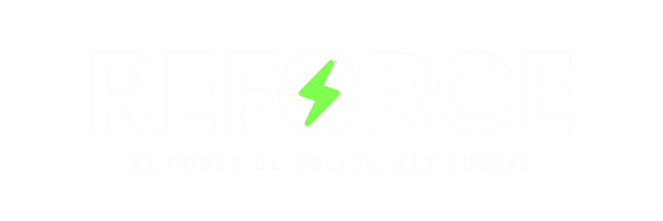 reforce logo en blanco